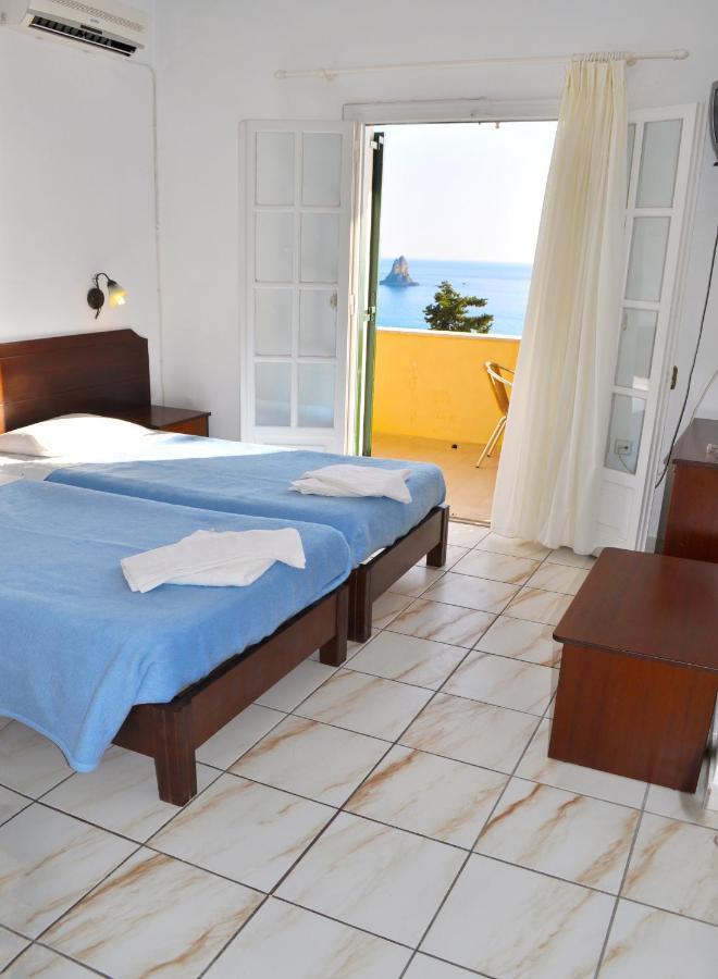 Holiday Apartments Maria With Pool And Panorama View - Agios Gordios Beach Exteriér fotografie
